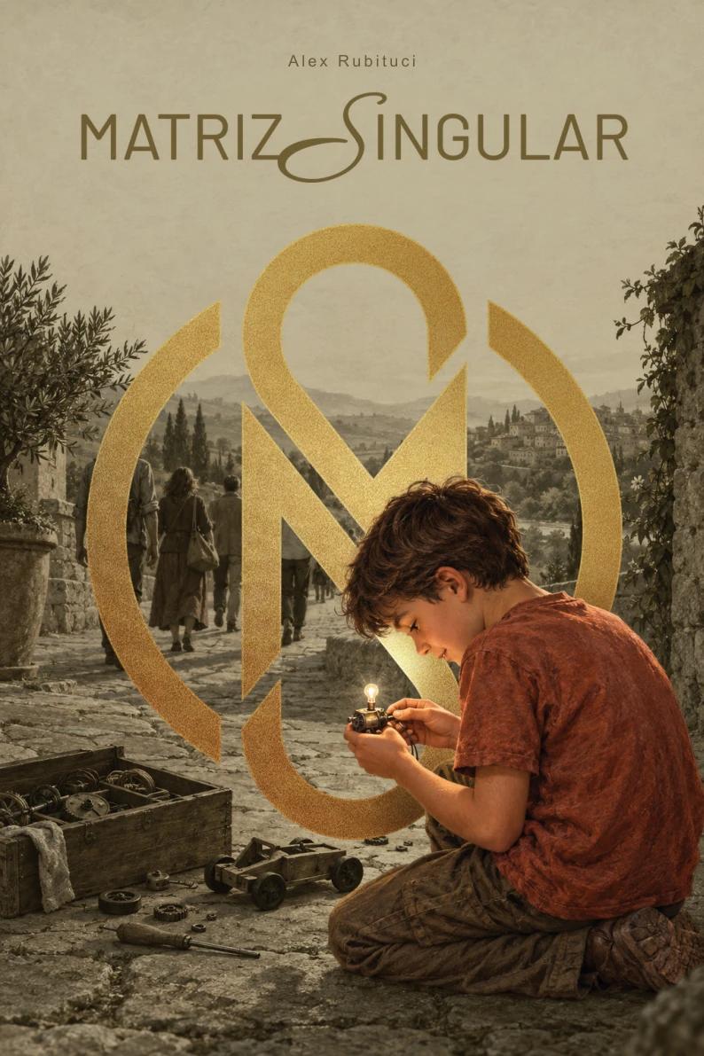 Capa do livro Matriz Singular, de Alex Rubituci.